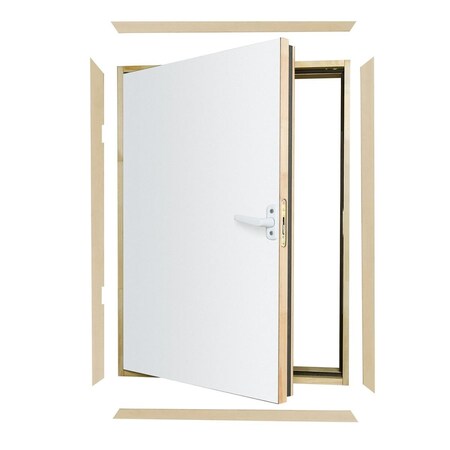Fakro DWF Wall Hatch 27 in. x 35 in. Wooden Fire Rated Insulated Access Door 869833